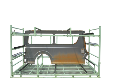 汽车冲压件侧围外板料架的设计与制造